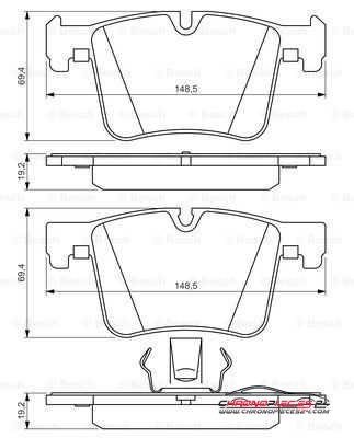 Achat de EICHER 101110989 Kit de plaquettes de frein, frein à disque pas chères