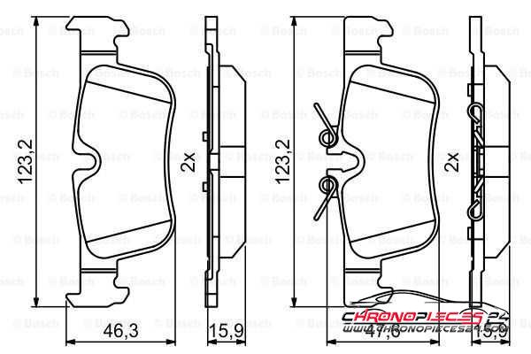 Achat de EICHER 101111209 Kit de plaquettes de frein, frein à disque pas chères