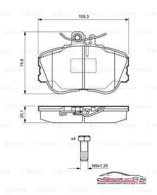 Achat de EICHER 101220199 Kit de plaquettes de frein, frein à disque pas chères