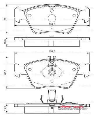 Achat de EICHER 101220269 Kit de plaquettes de frein, frein à disque pas chères