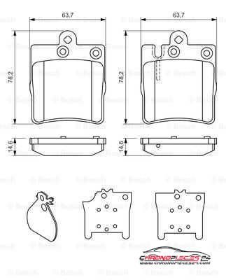 Achat de EICHER 101220359 Kit de plaquettes de frein, frein à disque pas chères