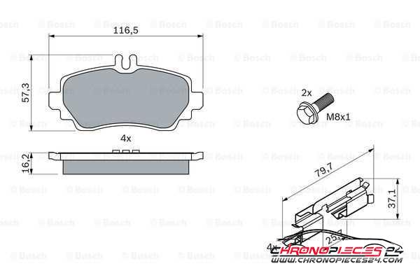 Achat de EICHER 101220379 Kit de plaquettes de frein, frein à disque pas chères