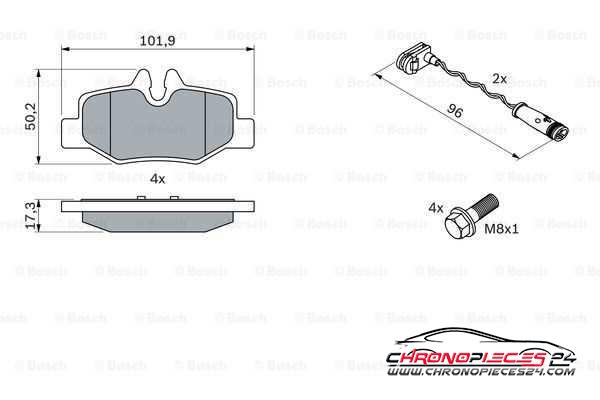 Achat de EICHER 101220809 Kit de plaquettes de frein, frein à disque pas chères