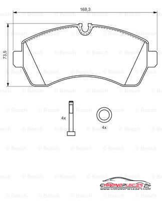 Achat de EICHER 101220889 Kit de plaquettes de frein, frein à disque pas chères