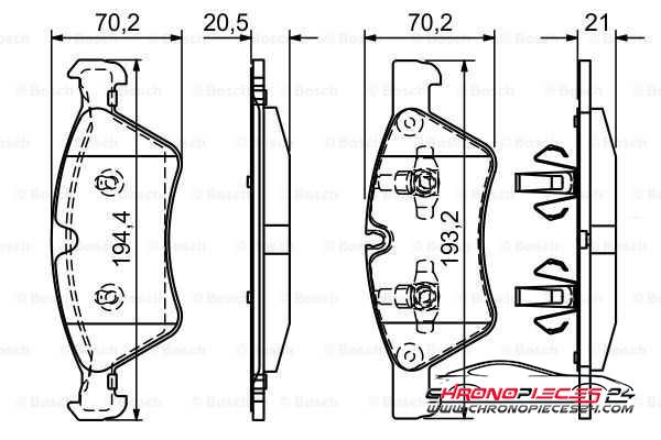 Achat de EICHER 101220919 Kit de plaquettes de frein, frein à disque pas chères