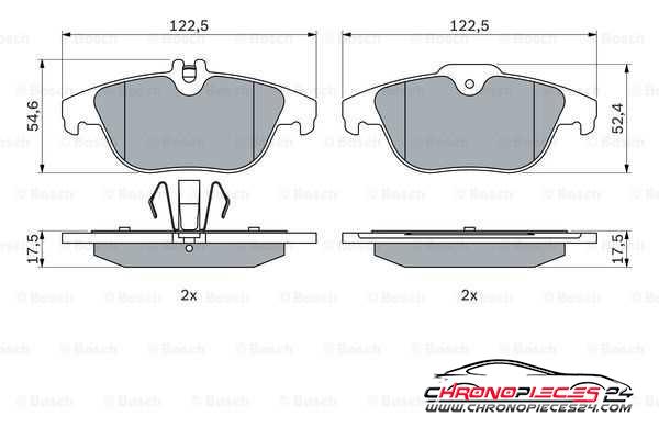 Achat de EICHER 101221079 Kit de plaquettes de frein, frein à disque pas chères