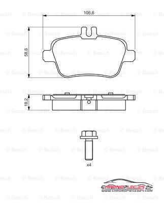 Achat de EICHER 101223239 Kit de plaquettes de frein, frein à disque pas chères