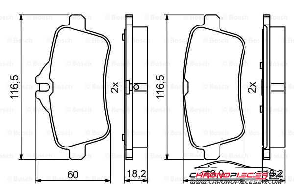 Achat de EICHER 101223249 Kit de plaquettes de frein, frein à disque pas chères