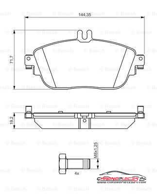 Achat de EICHER 101223269 Kit de plaquettes de frein, frein à disque pas chères