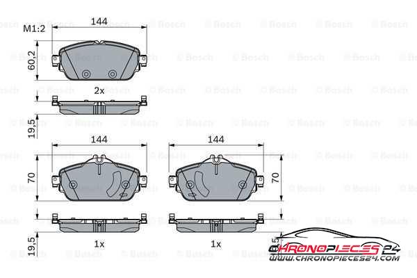 Achat de EICHER 101223309 Kit de plaquettes de frein, frein à disque pas chères