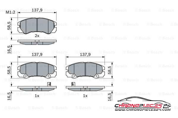 Achat de EICHER 101720149 Kit de plaquettes de frein, frein à disque pas chères