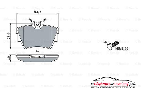 Achat de EICHER 101720169 Kit de plaquettes de frein, frein à disque pas chères