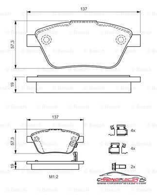 Achat de EICHER 101720319 Kit de plaquettes de frein, frein à disque pas chères