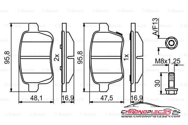 Achat de EICHER 101725349 Kit de plaquettes de frein, frein à disque pas chères