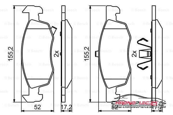 Achat de EICHER 101725359 Kit de plaquettes de frein, frein à disque pas chères