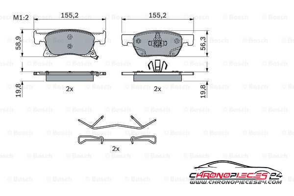 Achat de EICHER 101725369 Kit de plaquettes de frein, frein à disque pas chères