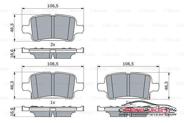 Achat de EICHER 101725399 Kit de plaquettes de frein, frein à disque pas chères