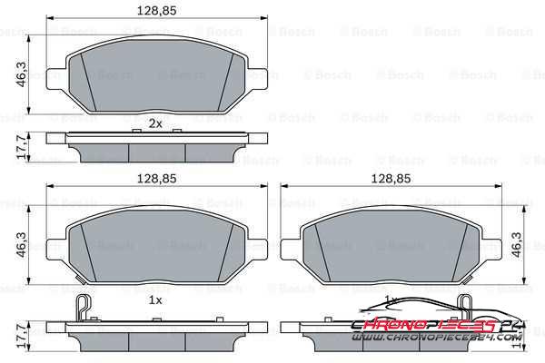 Achat de EICHER 101725419 Kit de plaquettes de frein, frein à disque pas chères