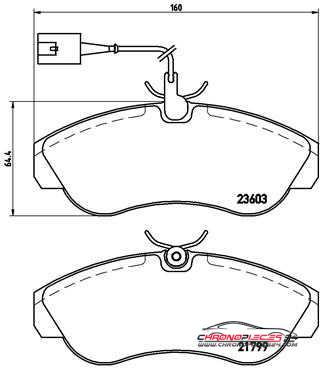 Achat de EICHER 101735319 Kit de plaquettes de frein, frein à disque pas chères