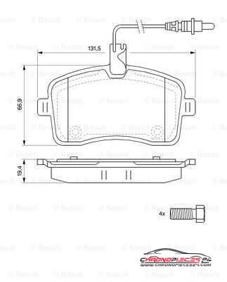 Achat de EICHER 101735349 Kit de plaquettes de frein, frein à disque pas chères