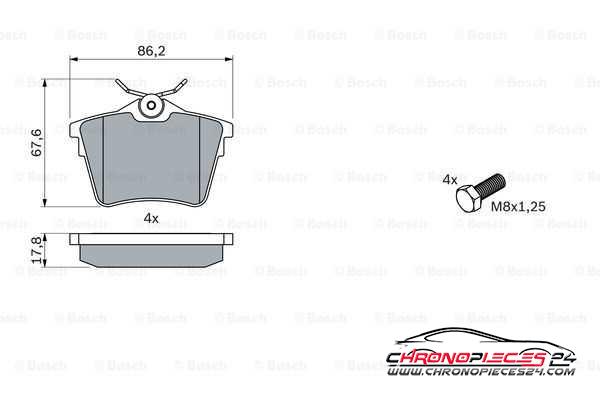 Achat de EICHER 101735359 Kit de plaquettes de frein, frein à disque pas chères