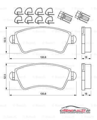 Achat de EICHER 101735469 Kit de plaquettes de frein, frein à disque pas chères