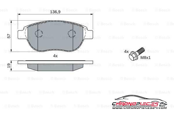 Achat de EICHER 101735539 Kit de plaquettes de frein, frein à disque pas chères