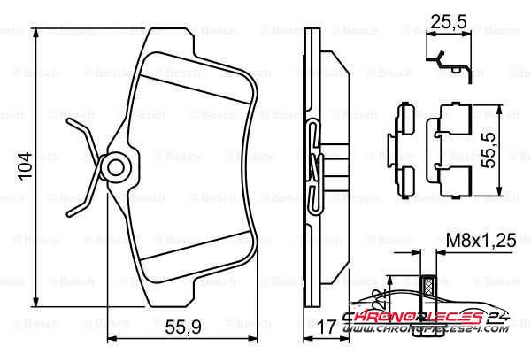 Achat de EICHER 101735559 Kit de plaquettes de frein, frein à disque pas chères