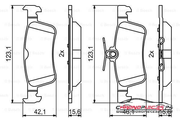 Achat de EICHER 101735609 Kit de plaquettes de frein, frein à disque pas chères