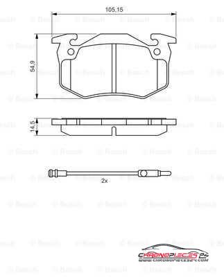 Achat de EICHER 101745019 Kit de plaquettes de frein, frein à disque pas chères