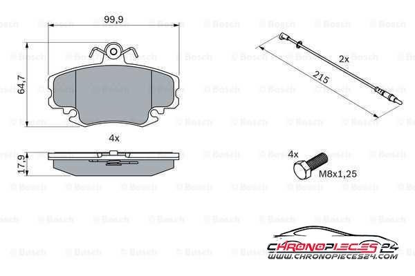 Achat de EICHER 101745199 Kit de plaquettes de frein, frein à disque pas chères