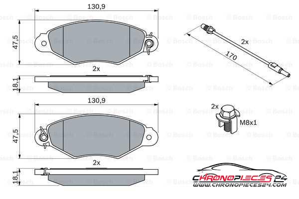 Achat de EICHER 101745239 Kit de plaquettes de frein, frein à disque pas chères