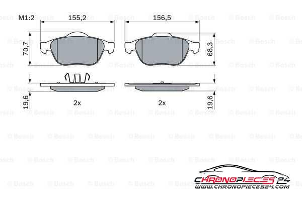 Achat de EICHER 101745269 Kit de plaquettes de frein, frein à disque pas chères