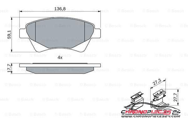 Achat de EICHER 101745369 Kit de plaquettes de frein, frein à disque pas chères