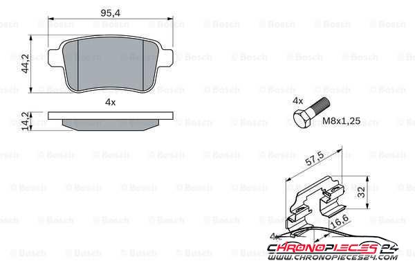 Achat de EICHER 101745759 Kit de plaquettes de frein, frein à disque pas chères