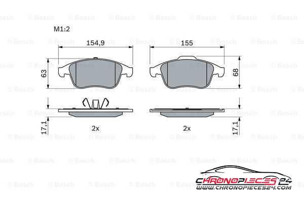 Achat de EICHER 101745789 Kit de plaquettes de frein, frein à disque pas chères