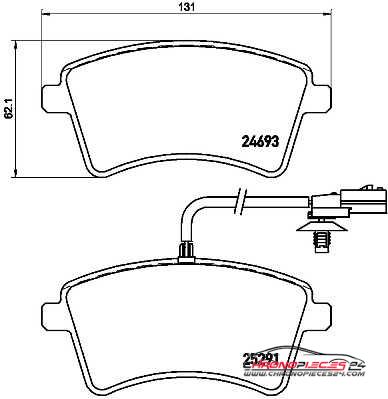 Achat de EICHER 101745869 Kit de plaquettes de frein, frein à disque pas chères