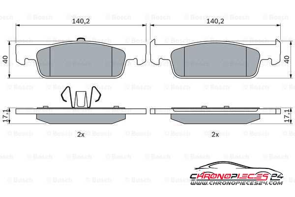 Achat de EICHER 101745909 Kit de plaquettes de frein, frein à disque pas chères