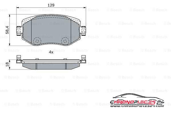 Achat de EICHER 101745989 Kit de plaquettes de frein, frein à disque pas chères