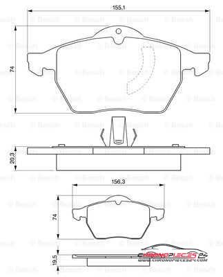 Achat de EICHER 101880059 Kit de plaquettes de frein, frein à disque pas chères