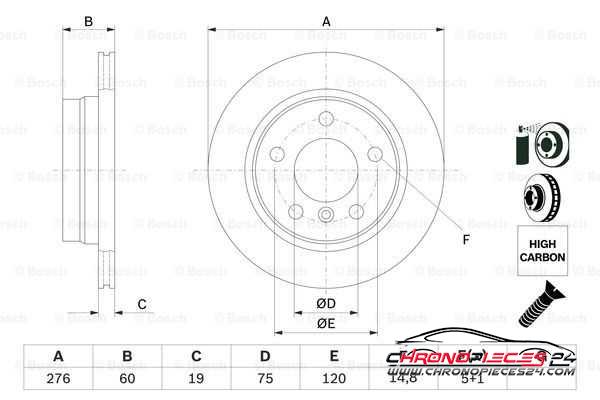 Achat de EICHER 104110579 Disque de frein pas chères