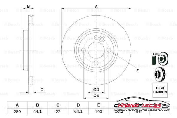 Achat de EICHER 104120039 Disque de frein pas chères