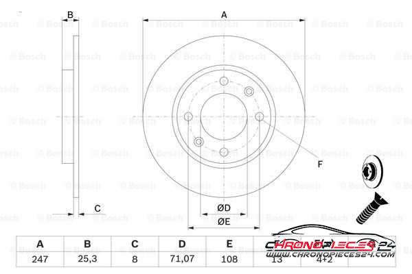 Achat de EICHER 104545249 Disque de frein pas chères