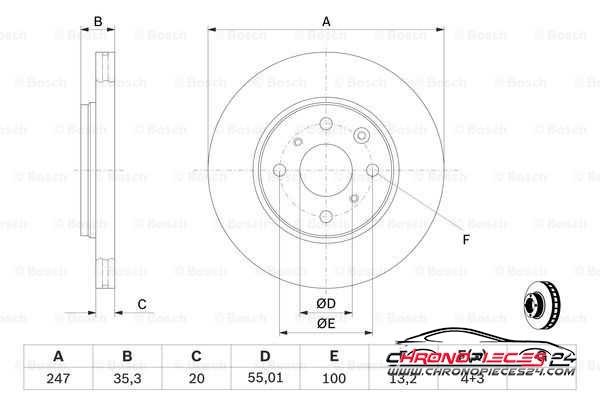 Achat de EICHER 104545539 Disque de frein pas chères