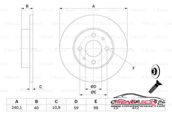 Achat de EICHER 104580019 Disque de frein pas chères