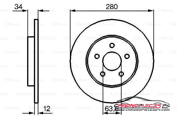 Achat de EICHER 104590129 Disque de frein pas chères