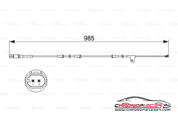 Achat de EICHER H8904 Contact d'avertissement, usure des plaquettes de frein pas chères