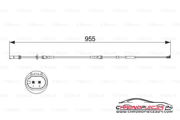 Achat de EICHER H8928 Contact d'avertissement, usure des plaquettes de frein pas chères