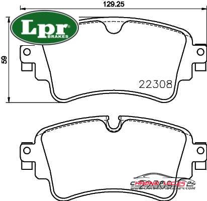 Achat de LPR 05P2039 Kit de plaquettes de frein, frein à disque pas chères