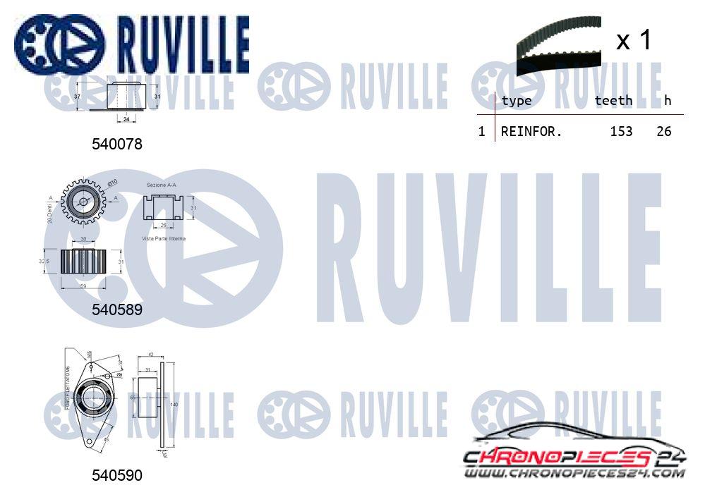 Achat de RUVILLE 550021 Kit de distribution pas chères